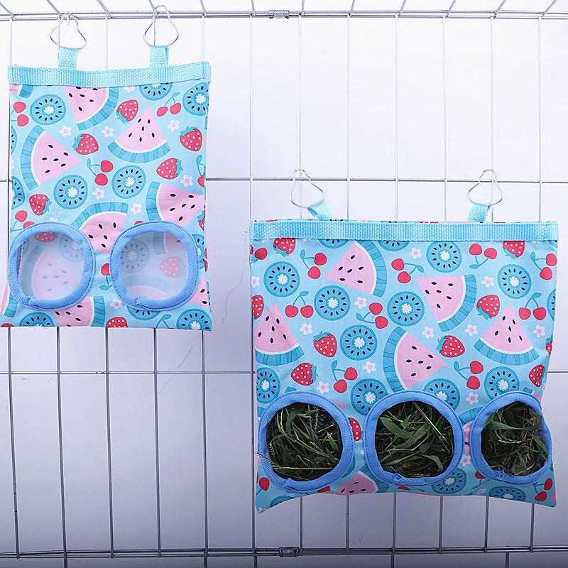 Hanging Hay Feeder Bag for Small Pets