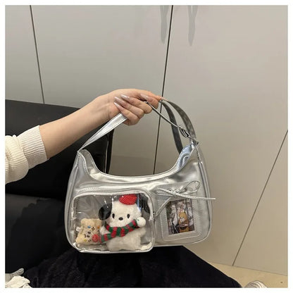 Y2K Transparent Ita Shoulder Bag