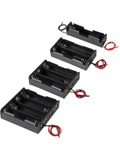 Battery Storage Holders with Red & Black Wires