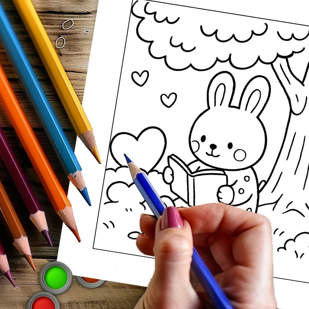Cozy Friends Adult Coloring Book