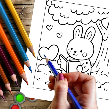 Cozy Friends Adult Coloring Book