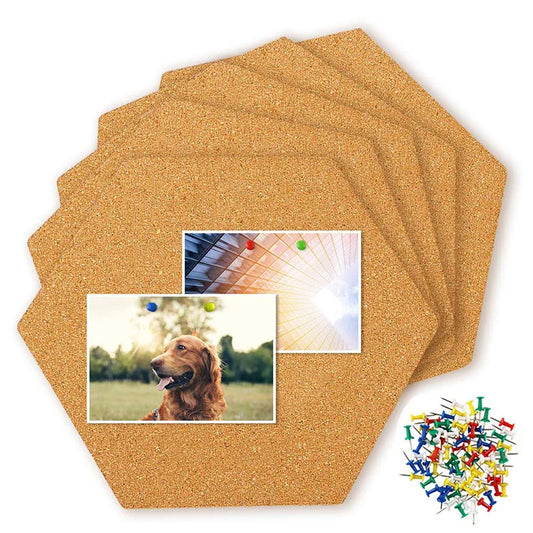 Hexagon Cork Bulletin Board Tiles