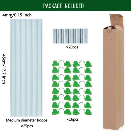 Fiberglass Garden Hoops Grow Tunnel Kit