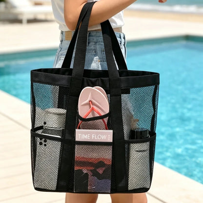 Large Mesh Beach Tote Bag