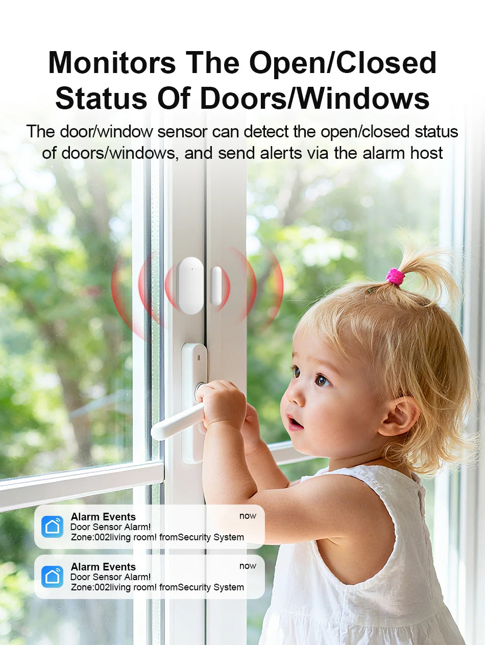 Tuya Security Alarm Kit with Touch Screen & Sensors