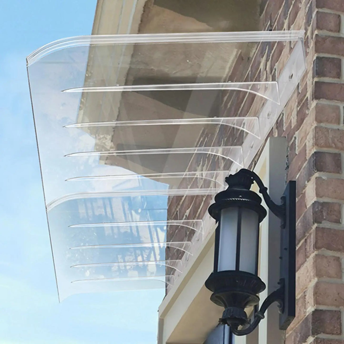 Wall-Mounted Transparent Door & Window Awning Canopy