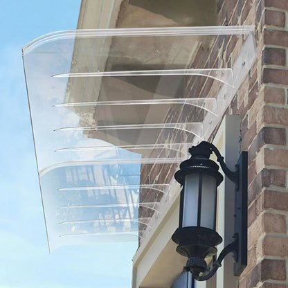 Wall-Mounted Transparent Door & Window Awning Canopy