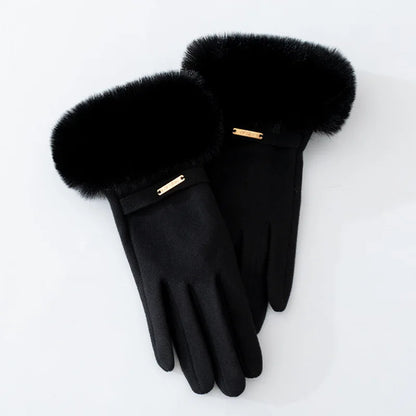 Women’s Winter Cycling Gloves with Velvet Lining
