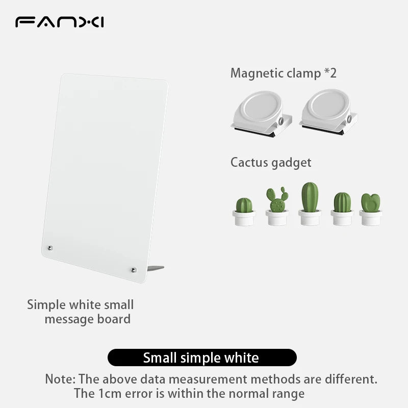 Magnetic Tabletop Bulletin Board with Stand
