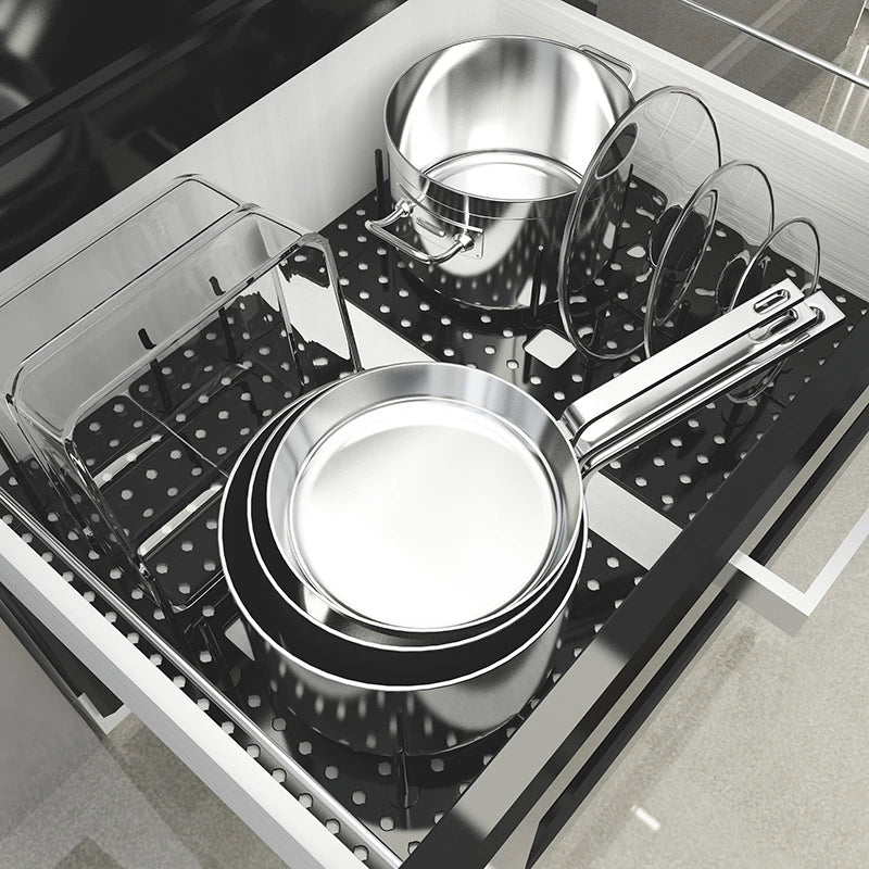 Adjustable Drawer Dish Drying Rack