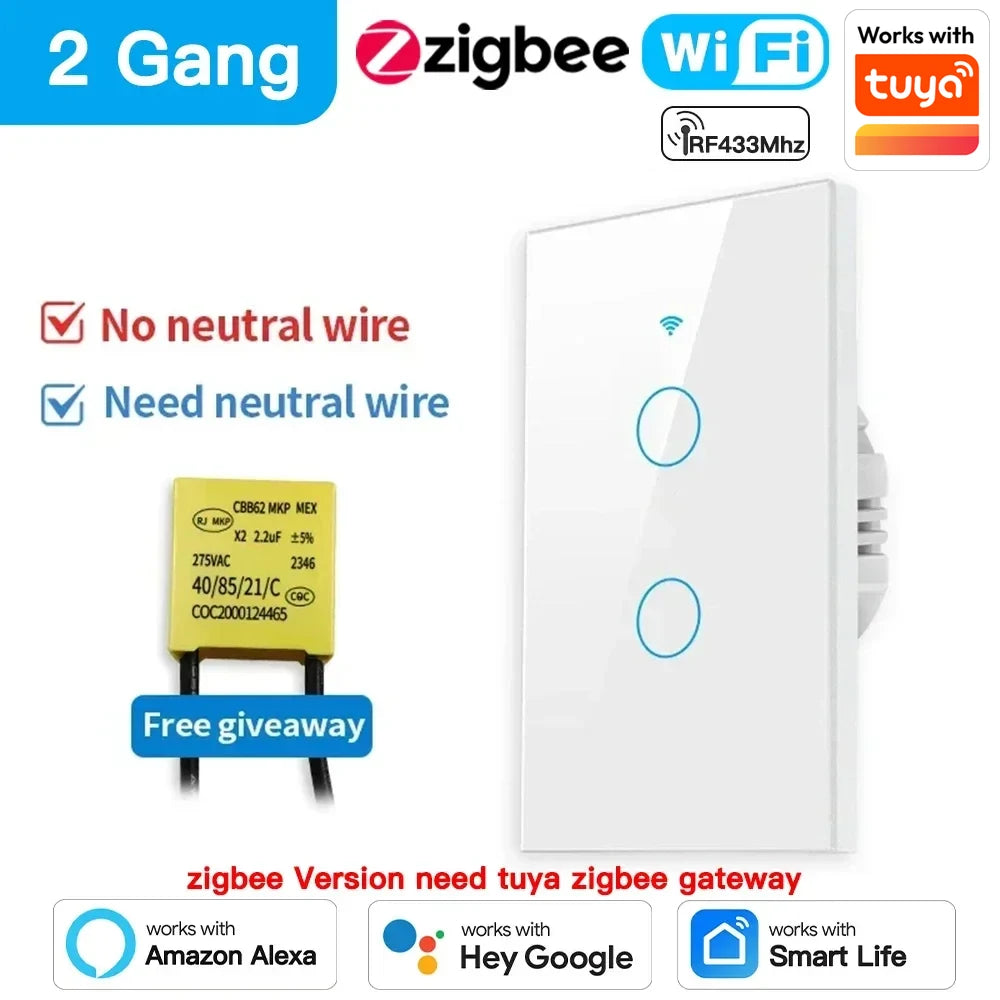 TNCE Tuya Smart Touch Wall Switch