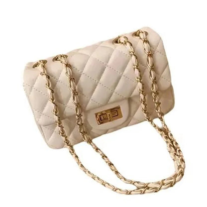 Quilted Chain Crossbody Shoulder Bag
