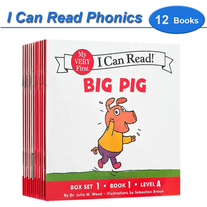 12 Books Set I Can Read Phonics English Picture Books