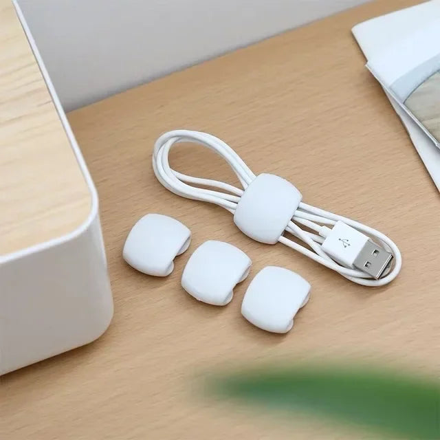 Self-Adhesive Cable Management Clips for Desk, Home & Office