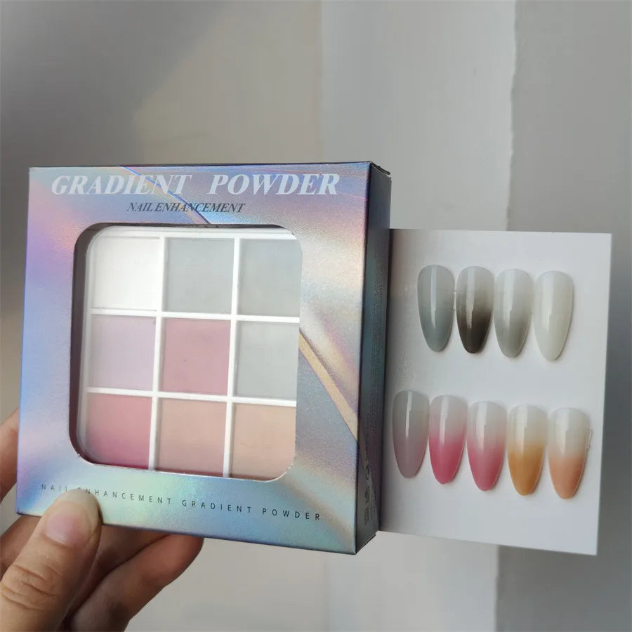 9-Color Chrome Nail Powder Set