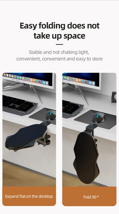 Foldable Rotating Wrist & Elbow Support for Office Desks