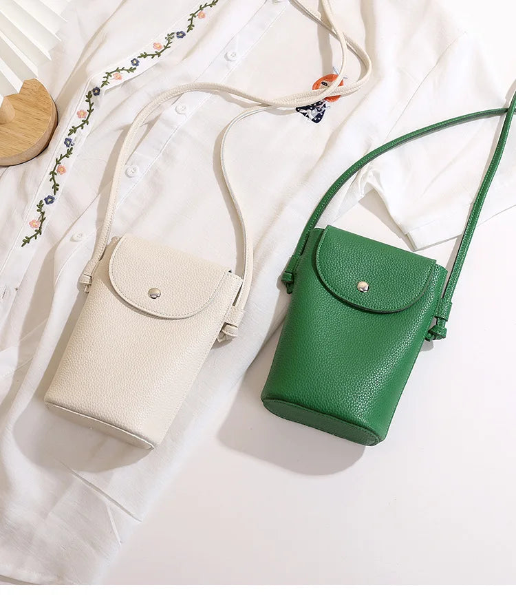 PU Leather Flap Crossbody Phone Bag