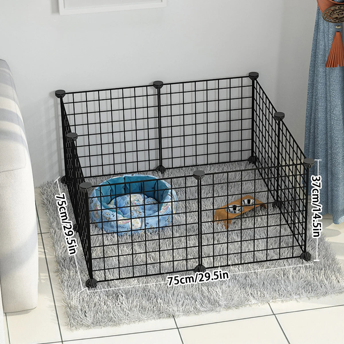 Modular Wire Pet Playpen & Indoor Dog Enclosure