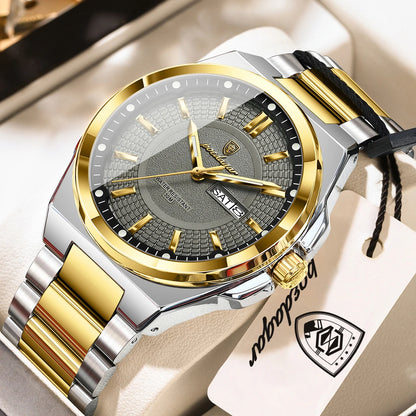 Men's Stainless Steel Quartz Business Watch