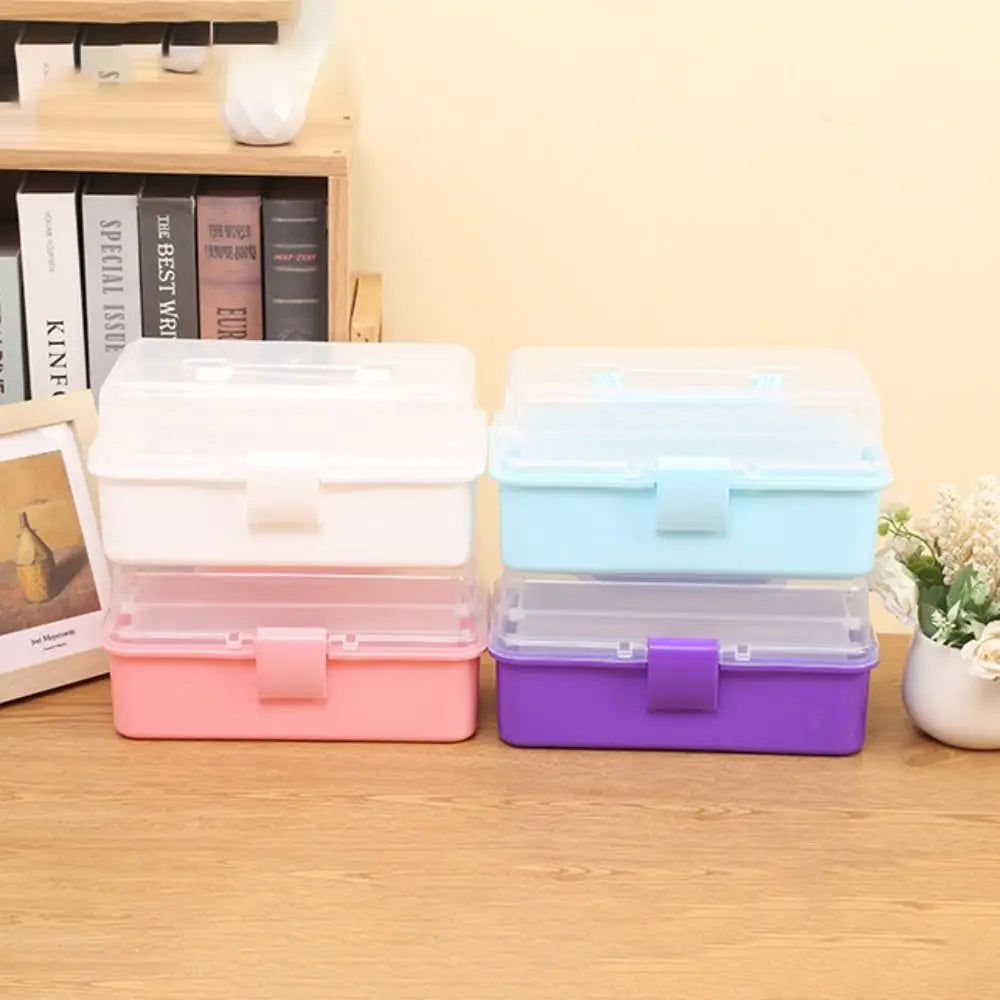 2/3 Layer Plastic Storage Box Organizer