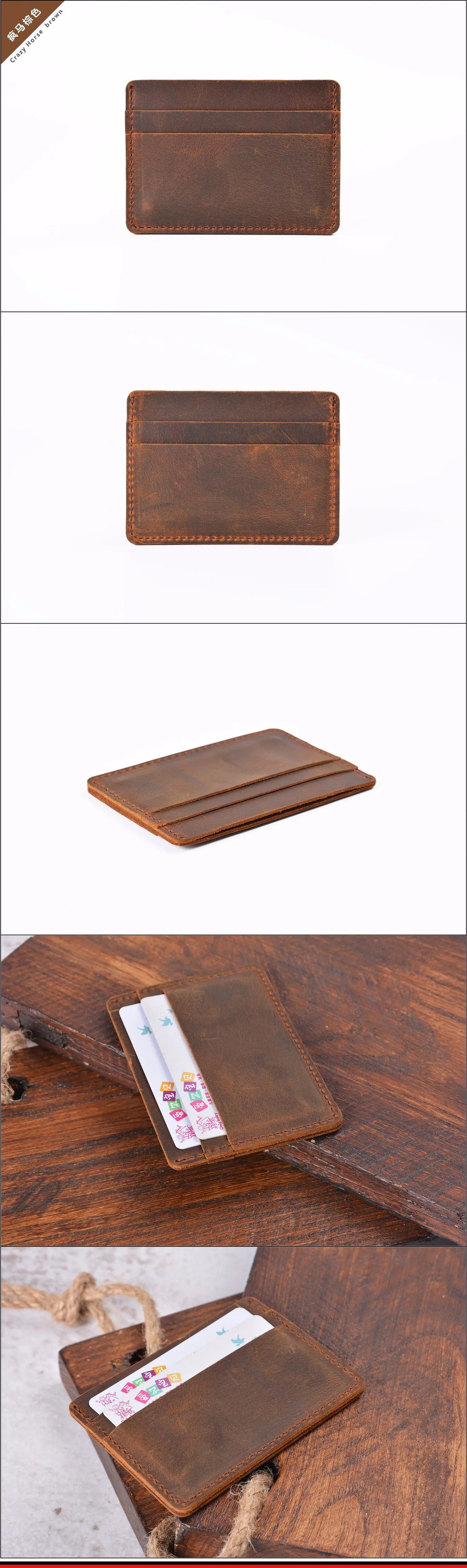 Genuine Leather Card Holder Wallet