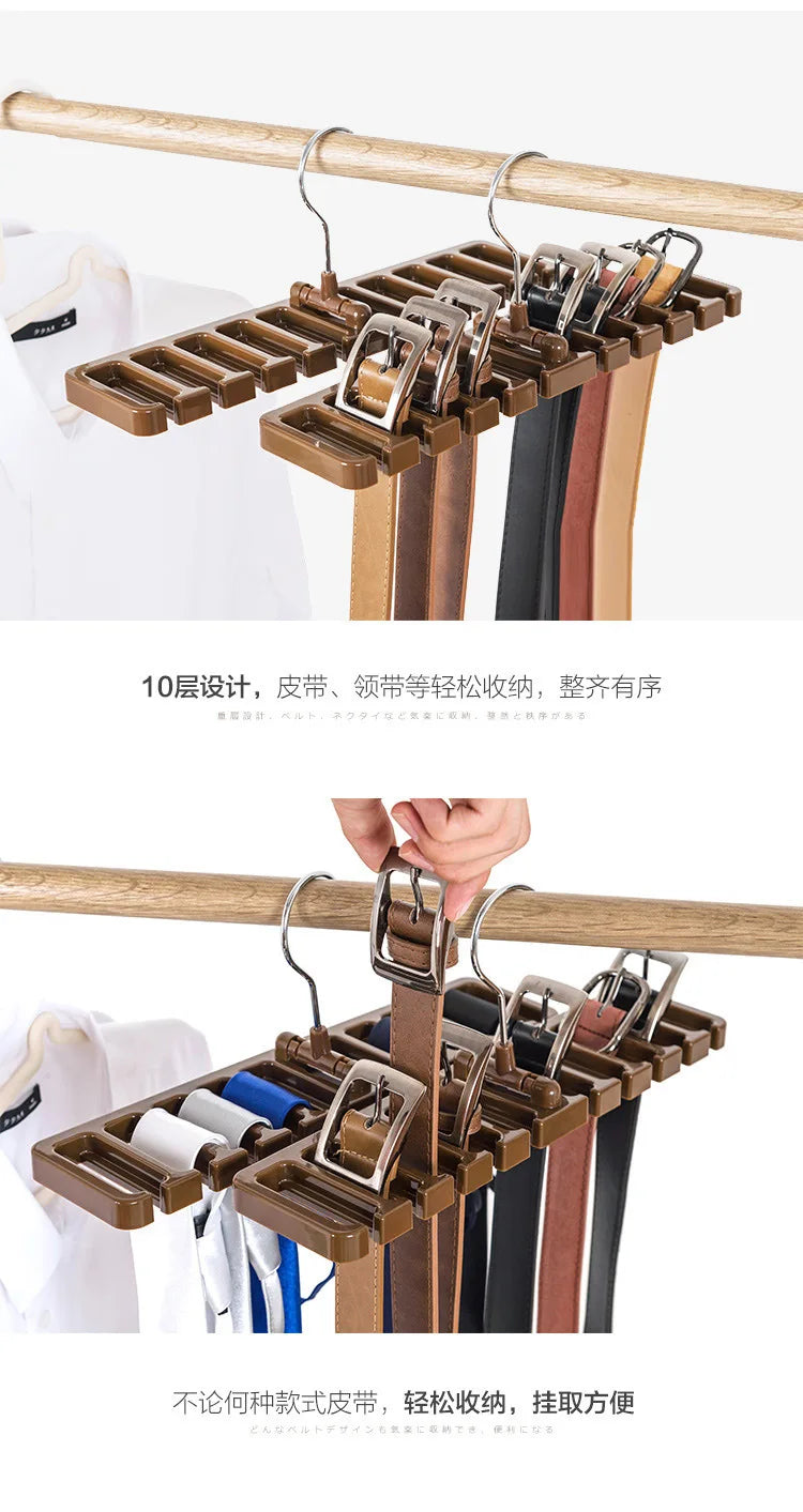 Wardrobe Hanger for Belts, Ties & Scarves