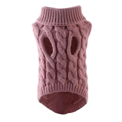 Warm Knitted Pet Jumper for Small and Medium Dogs
