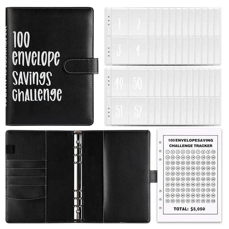 100 Envelope Savings Challenge Binder