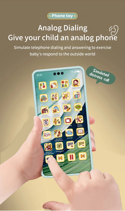 Baby Simulation Educational Phone Toy with Sound & Lights