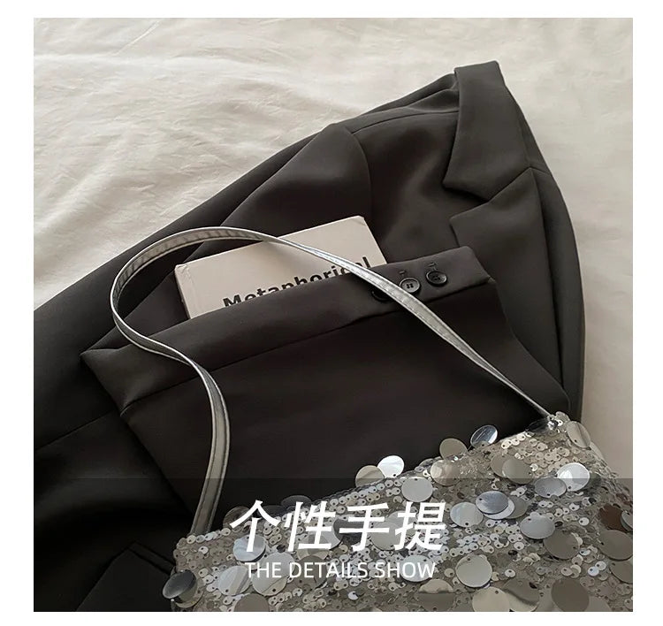 Sequin Evening Shoulder Bag