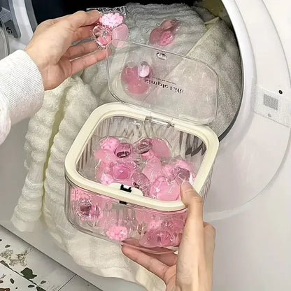 Transparent Mini Desktop Storage Box with Pop-Up Lid