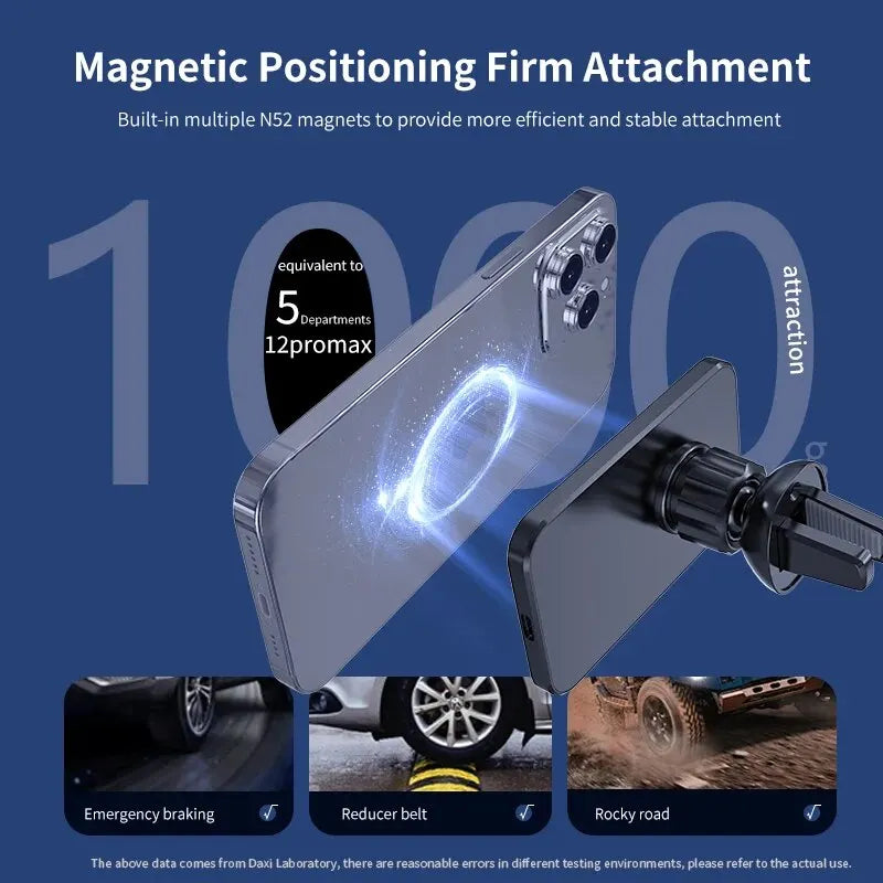 Magnetic Wireless Car Charger & Vent Mount for iPhone