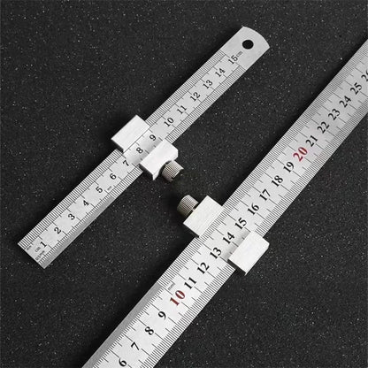Precision Woodworking Positioning Ruler with Limit Block
