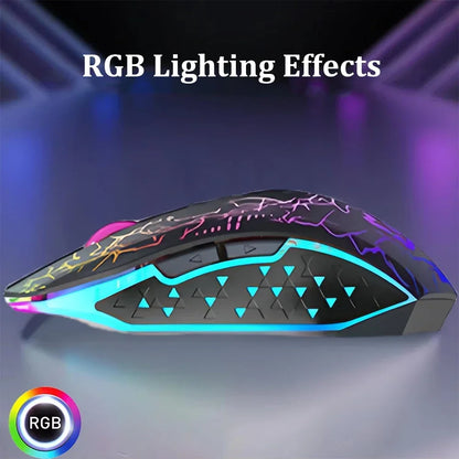 Bluetooth 5.2 Dual-Mode RGB Wireless Gaming Mouse