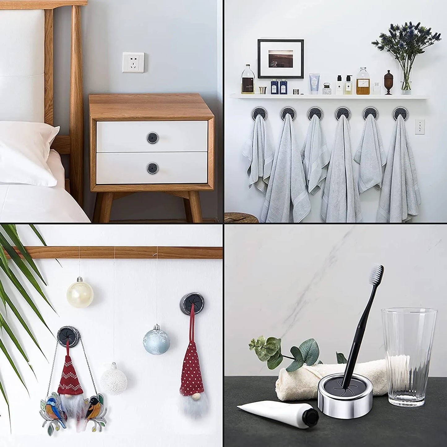 Self-Adhesive Dishcloth & Towel Holder Clips