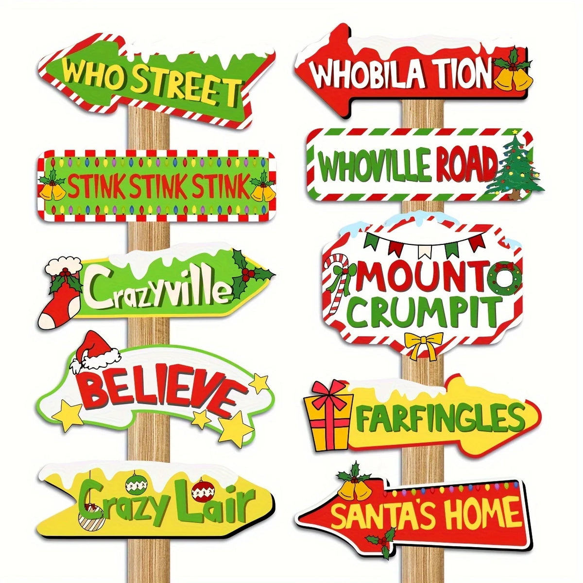 Whoville-Inspired Christmas Welcome Banner