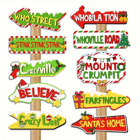 Whoville-Inspired Christmas Welcome Banner