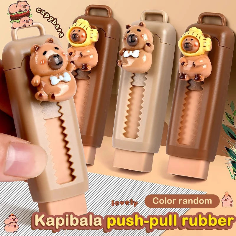 Cute Capybara Retractable Eraser