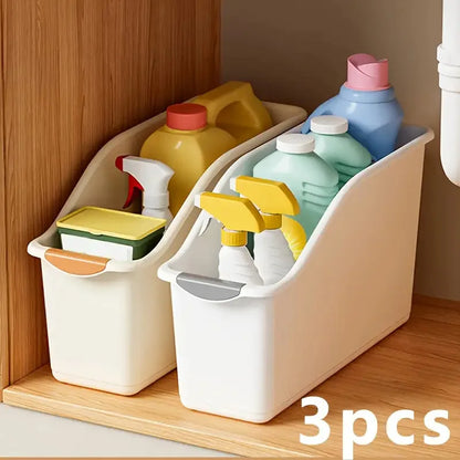 Multipurpose Plastic Storage Basket for Home Organization
