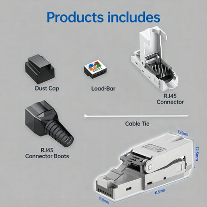 CAT6A CAT7 Shielded RJ45 Ethernet Plug