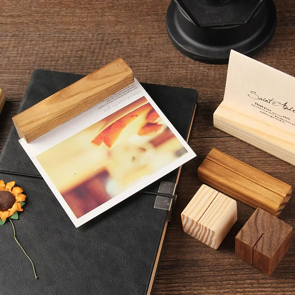 Wooden Card Display Stand