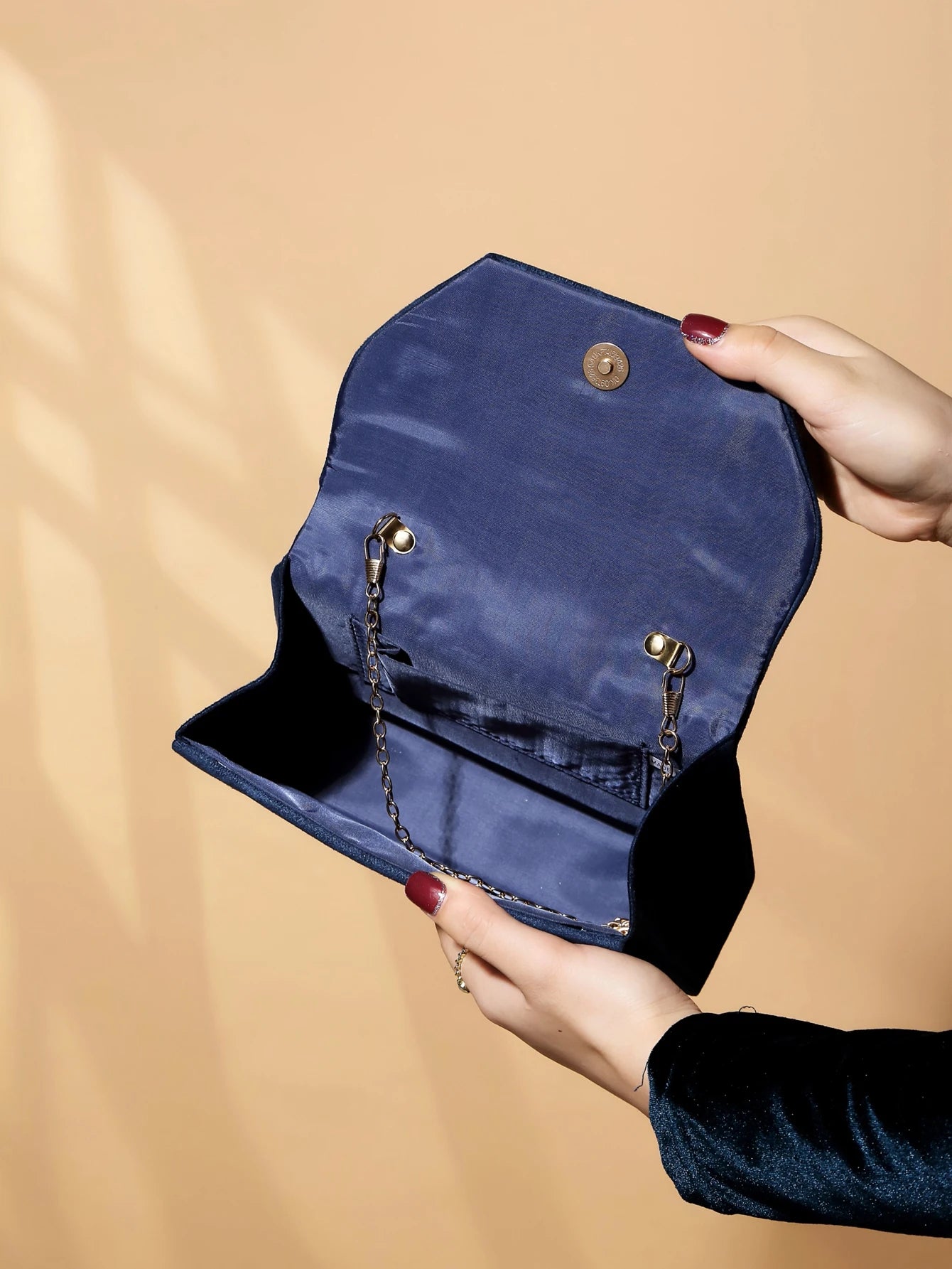 Velvet Evening Clutch Handbag