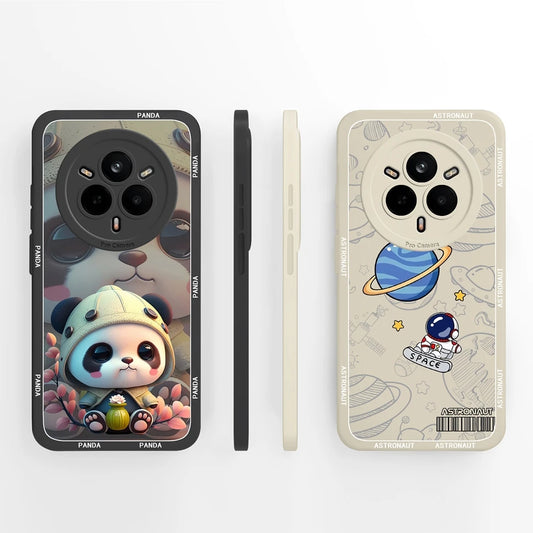 Cute Floral Silicone Case for Realme 14 Pro Series