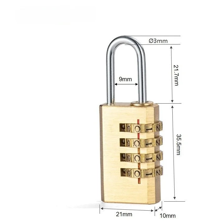 Solid Brass Combination Padlock