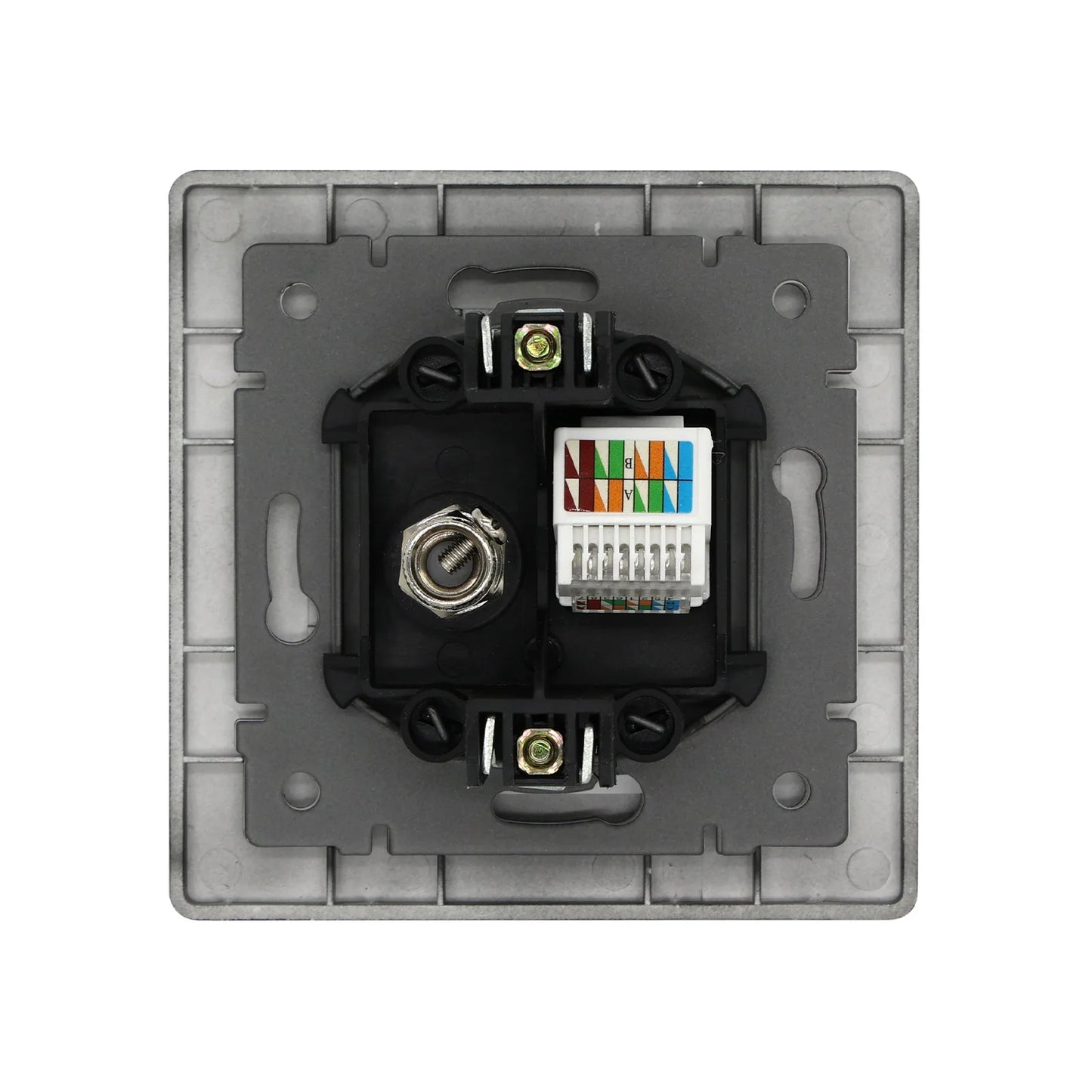 BSEED Glass Wall Socket Outlet – TV, RJ45, Telephone & Satellite