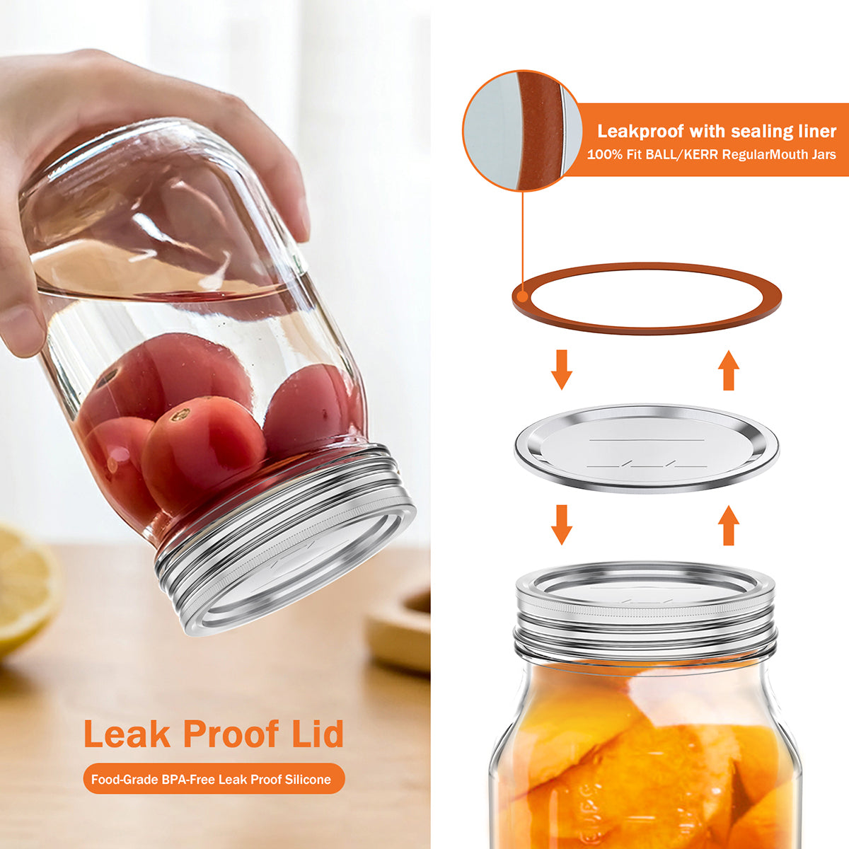 Tinplate Mason Jar Canning Lid Set