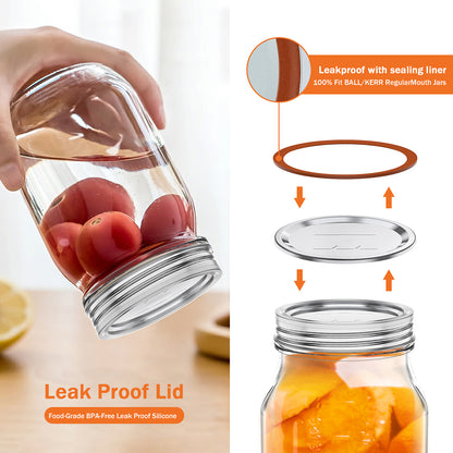Tinplate Mason Jar Canning Lid Set