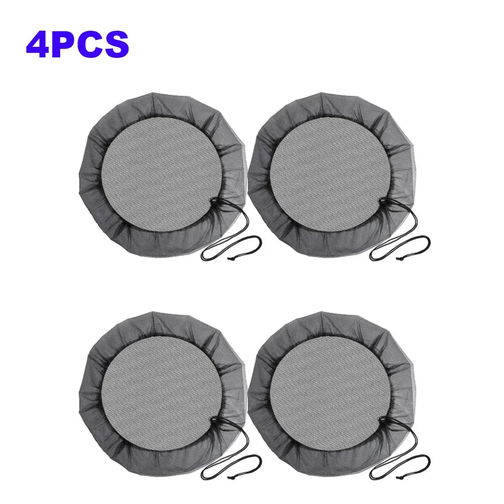 Rain Barrel Filter Mesh Cover with Drawstring
