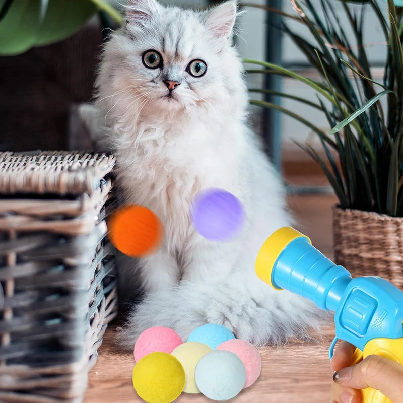 Interactive Cat Ball Launcher Toy