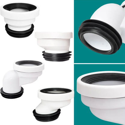 Offset Toilet Pan Connector – PVC WC Misalignment Adapter